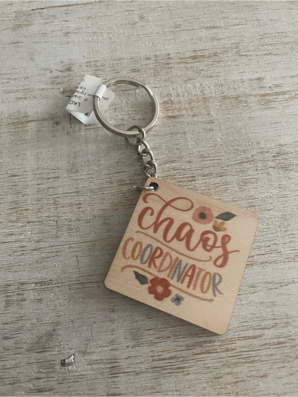 Chaos Coordinator Cream Key & Card Holder Keychain
